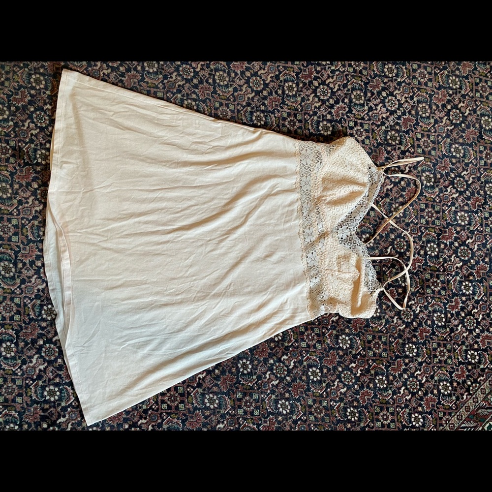 Eberjey peach soft lace nightgown slip dress